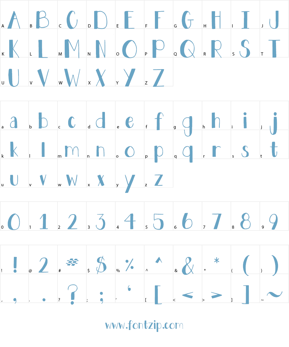 DJB Holly Jolly Font Character